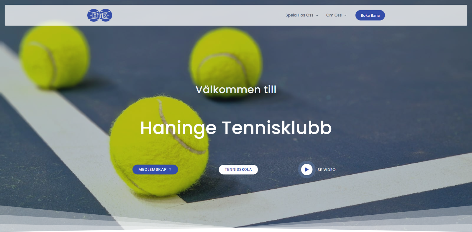 Hemsida för Haninge tennisklubb