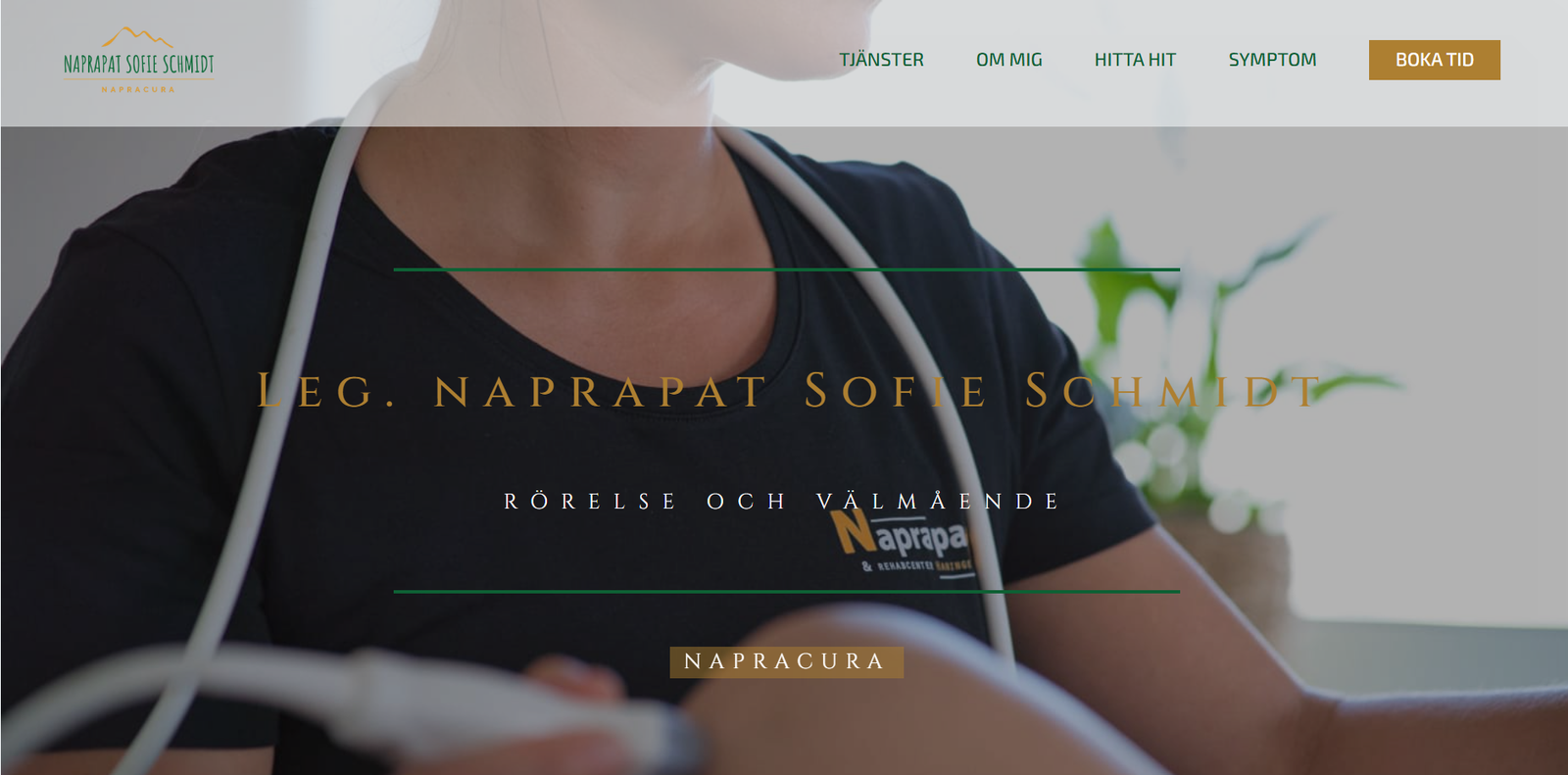 Hemsida för träning och hälsa